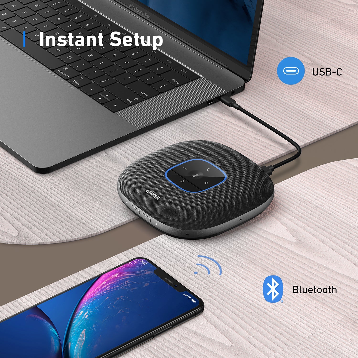 PowerConf S3 | Bluetooth Speakerphone | AnkerWork Canada